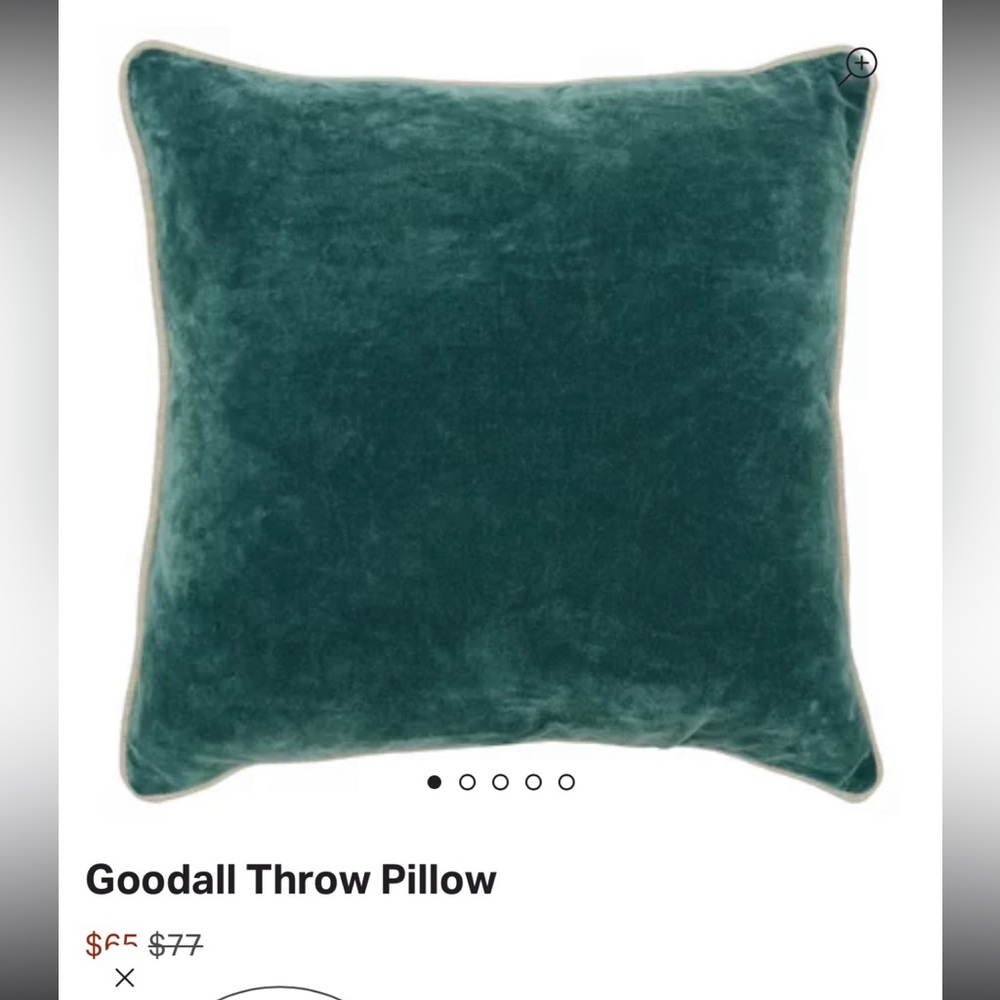 Two green pillow throw covers 18 inch square